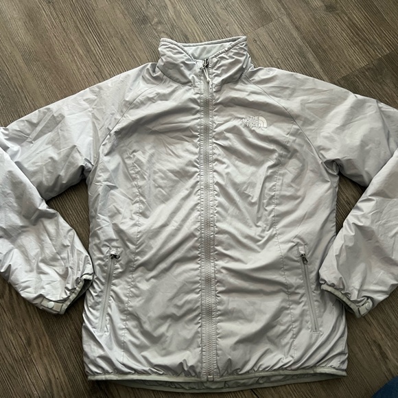The North Face Silver Windbreaker Jacket - Picture 1 of 4